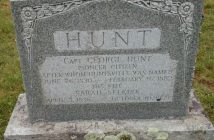 Captain George Hunt's grave