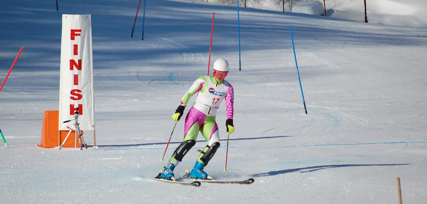 Addie Howell on her way to a third place finish at the HHS Invitational