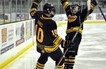 Otters goal celebration