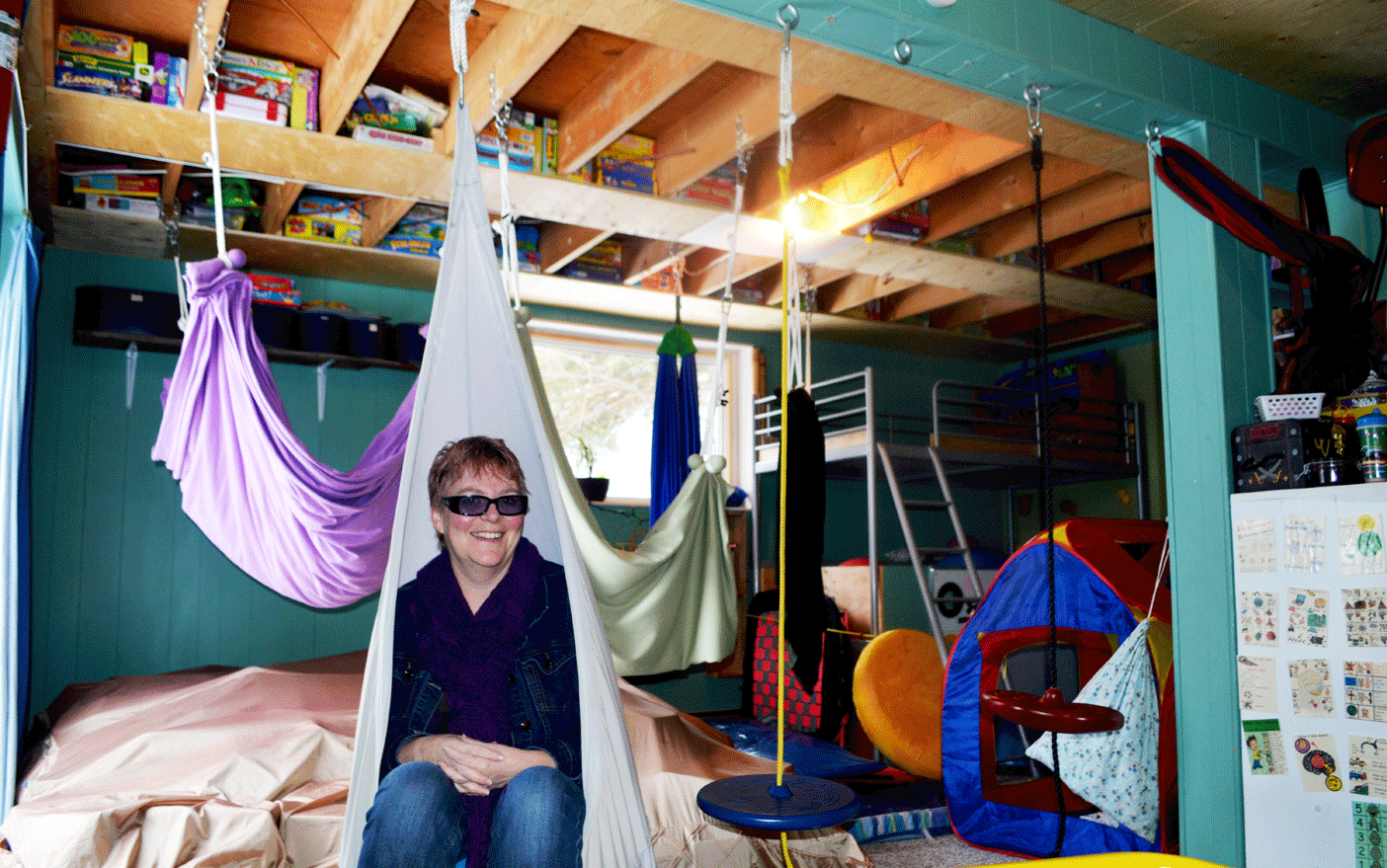 Janet McCormack has all the right stuff to make kids feel right at home in her home.