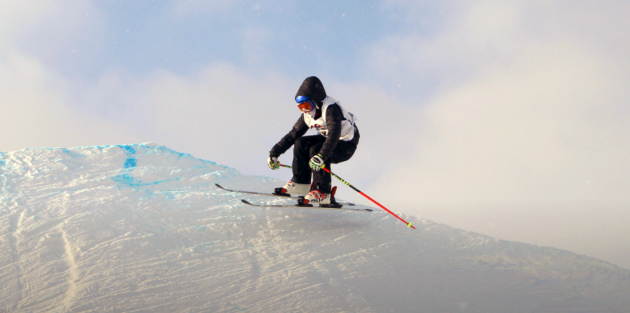 Andy Bulloch shines on the podium in first ski cross season