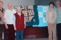 Club 55 members make many blankets, socks, hats and mitts for local charities
