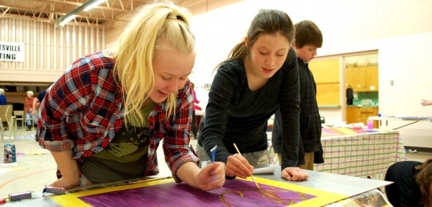 Local students create dandy candy posters for Willy Wonka art project