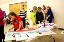 VK Greer students (from left) Jacob Hill, Jacob Hunter and Sydney Brinklow