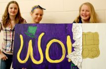 (From left) Carlie McDougall, Hailey Stephenson and Erin Vanderstelt from Muskoka Christian School