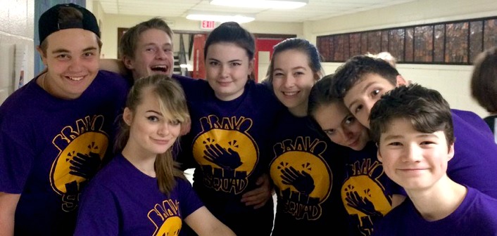 HHS Bravo Squad (Photo via @HuntsvilleHS on Twitter)