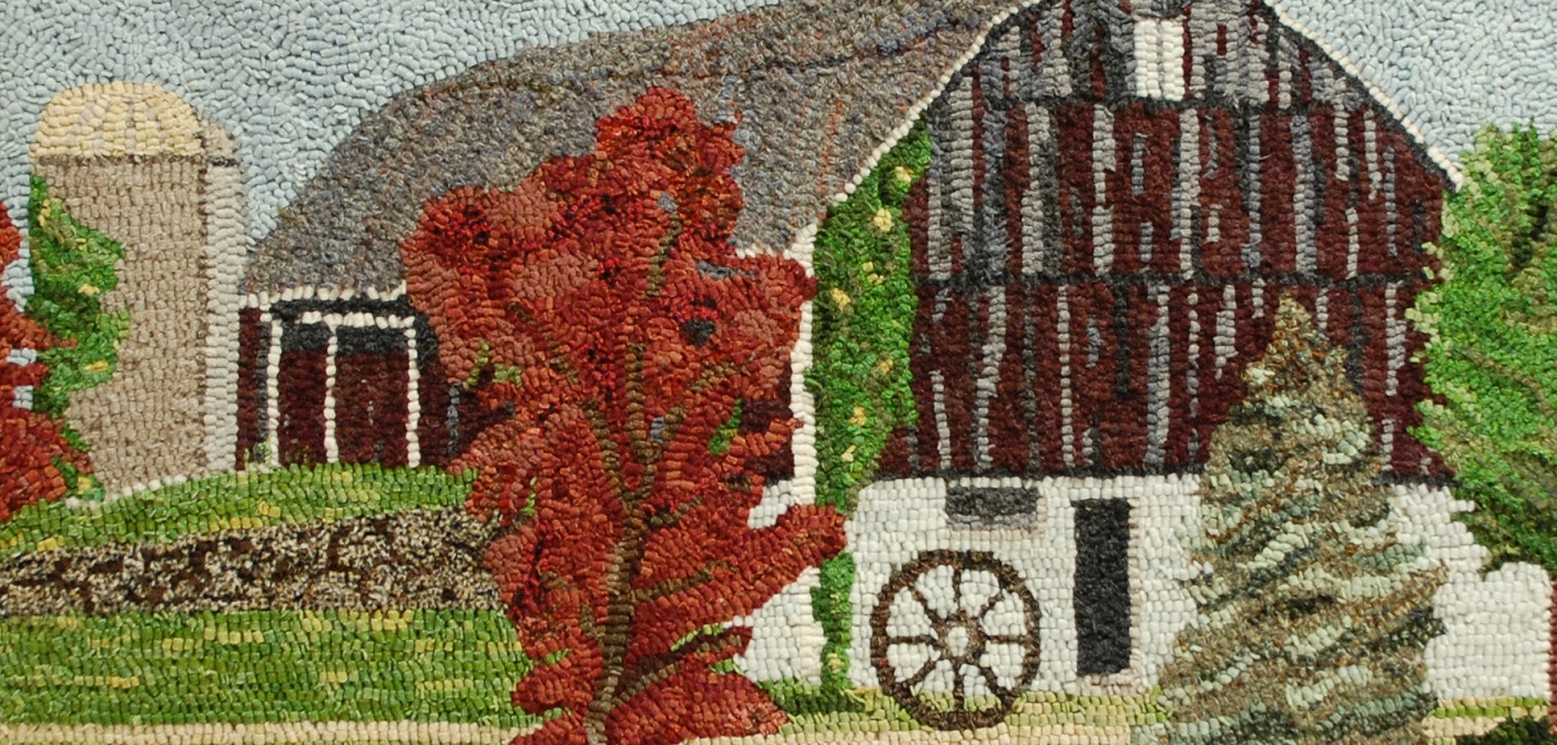 This hooked rug by Jayne Nevins is one of 40 by different artists that you’ll find at the Canada Summit Centre until April 2