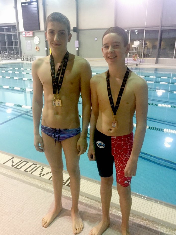 MUSAC’s Ontario Winter Festival medallists, Daniel Ortiz (left) and Owen Jibb