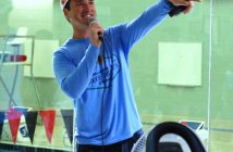 Organizer Rich Trenholm directs the next wave of participants