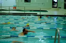 Participants had 15 minutes to swim as many lengths of the pool as they could