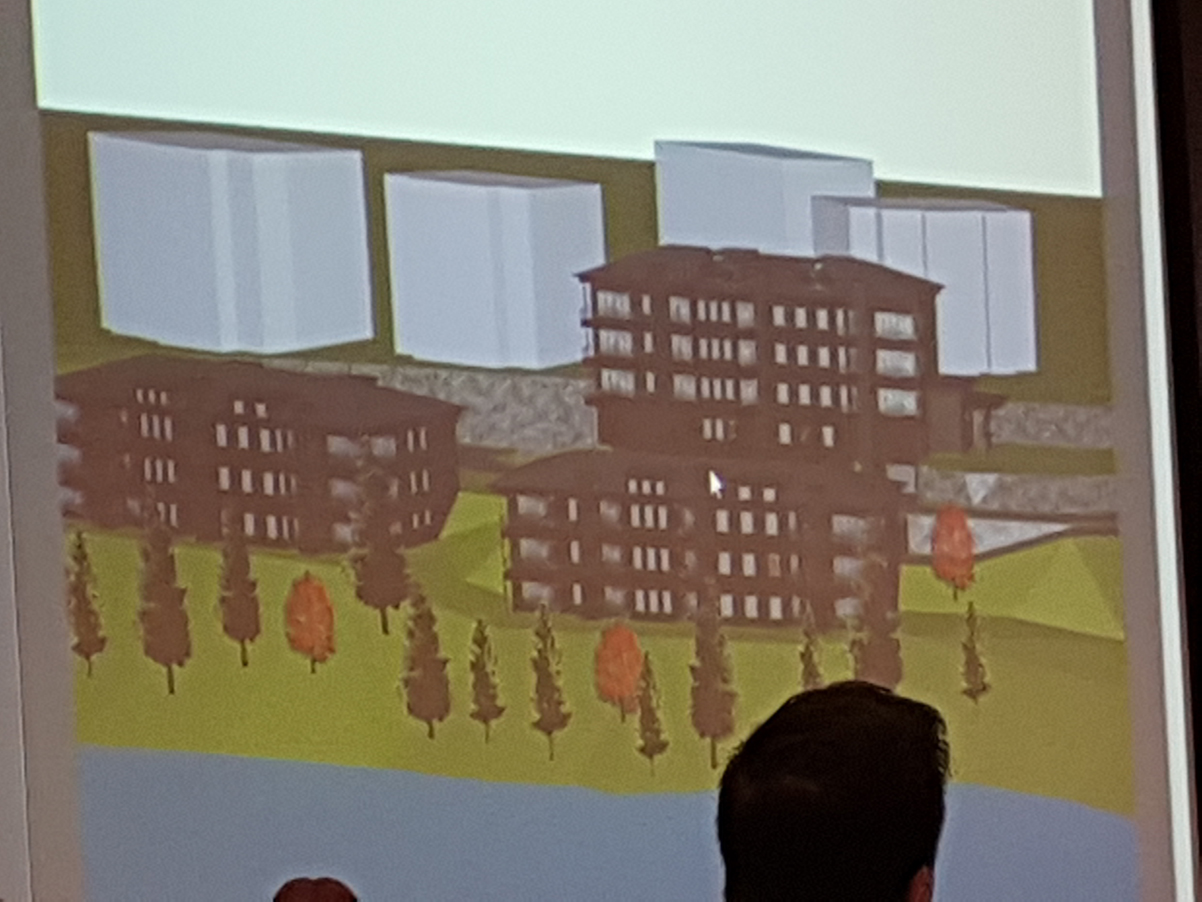 This is a rendering of the three buildings proposed on the Grandview Resort lands as presented to planning committee on March 15.