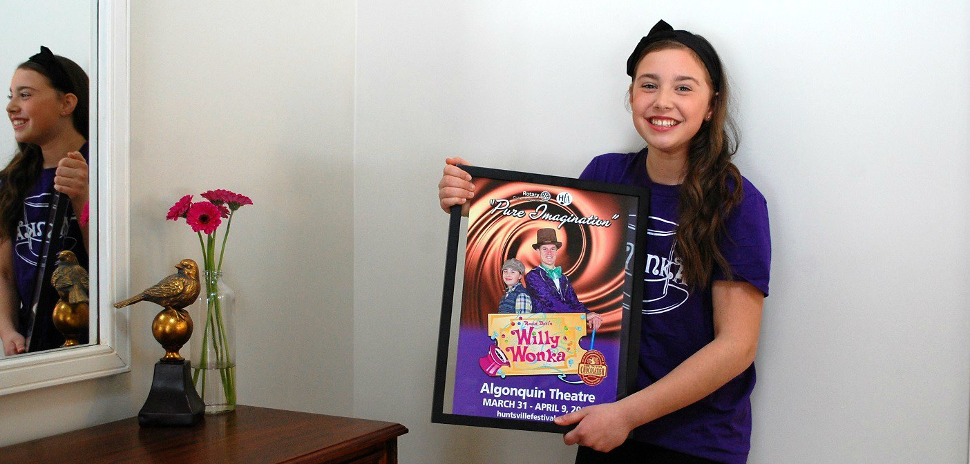 Lexi Evans before getting her hair cut for her role as Charlie Bucket in Roald Dahl’s Willy Wonka