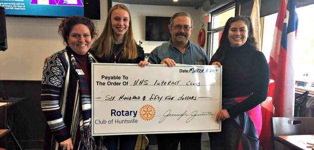 Student Interact Club’s unstitching benefits local community