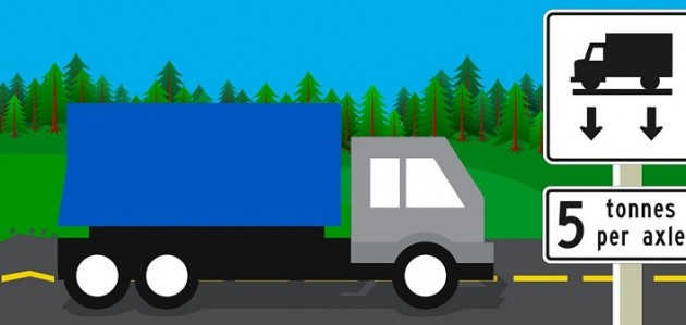 Load restrictions are in effect until May 31