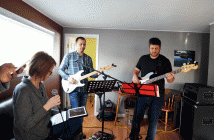 Singing sensation Tamika Herod, Tobin Spring and bassist Will Main practice for the upcoming Untapped show at Deerhurst Resort.