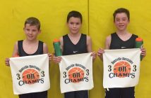 5/6 boys winners (from left) Daniel Clarke, Ben Planet, and Cal Truax (Photo Samantha Garrod)