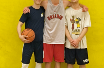 A few of the Huntvsille Hurricanes senior boys came out to play in the tournament as well (from left) Mason Smith, Tommy Giblin, and Bronson Boyko
