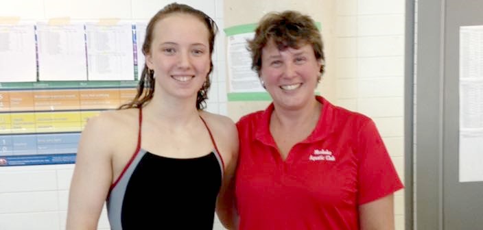 Ally Goldring with her MUSAC assistant coach Bev Wicks