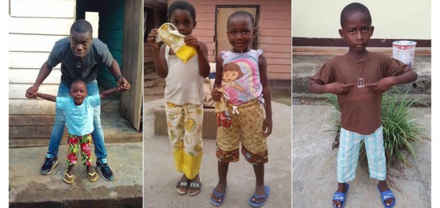 Locally made BaggyPants make African orphans smile