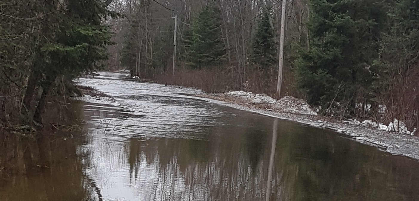 The Big East overtook Old North Road on April 12 in flooding earlier this spring (Photo: Tamara de la Vega)