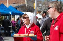Maple donuts by Sugarbush Hill Maple Farm were a big hit