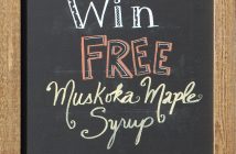 Some lucky attendee walked away with some delicious local maple syrup