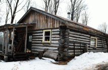 The log cabin/sugar shack holds a lot of memories.
