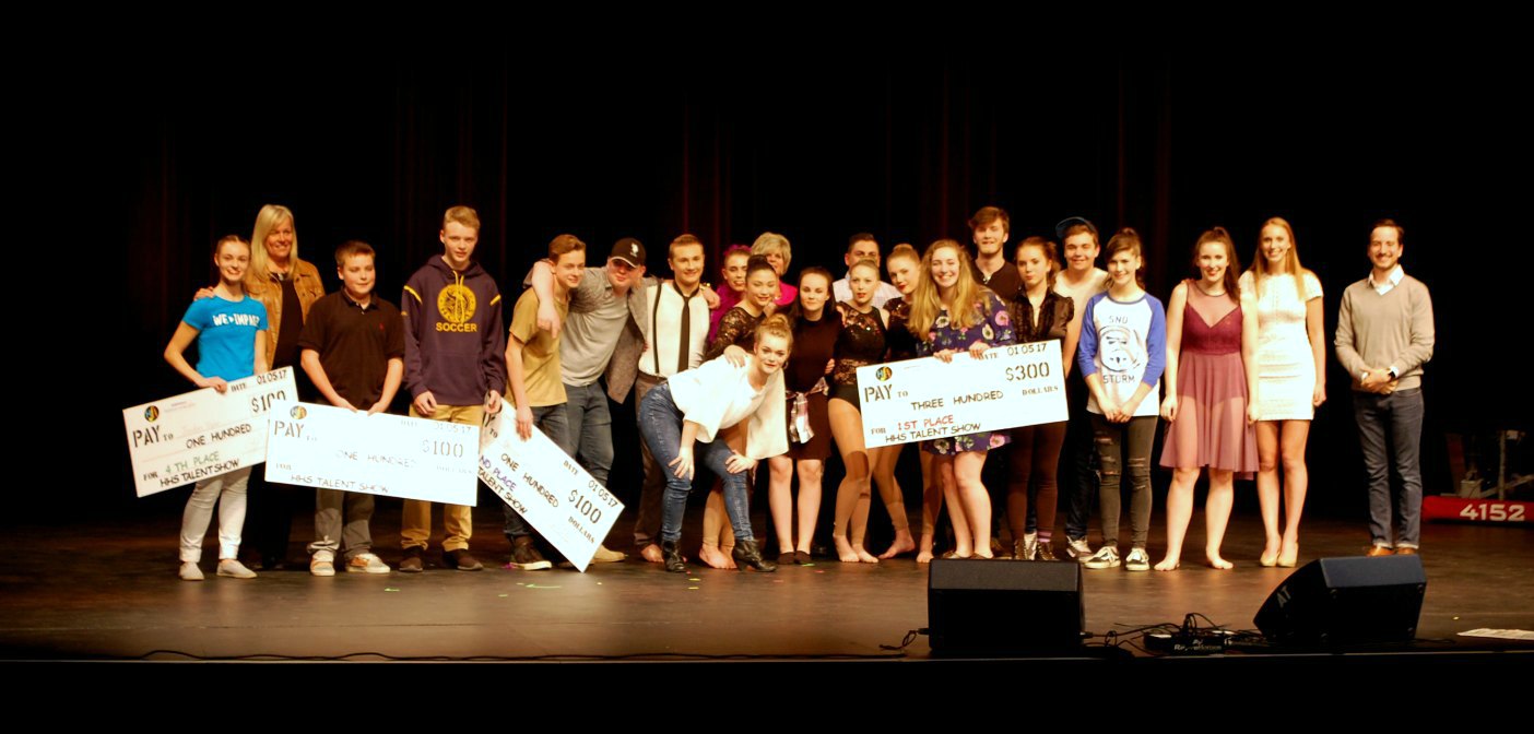 The Huntsville High’s Got Talent contestants and judges