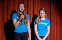 The show's hosts welcome the audience