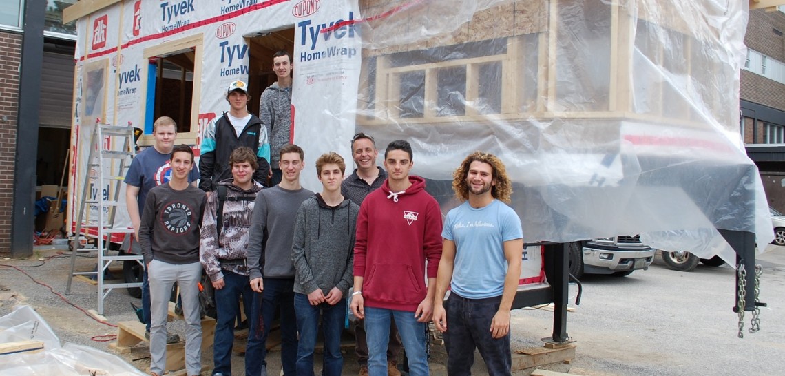 Huntsville High School's tiny house project is taking shape