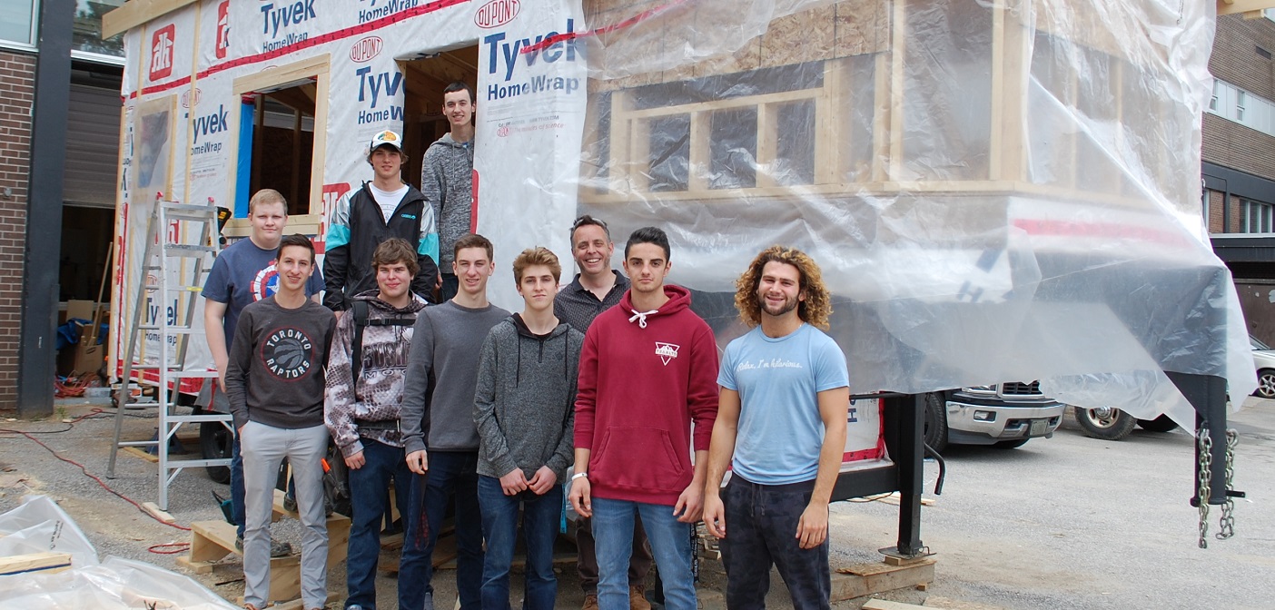HHS students have been working hard on this tiny house