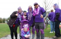 Some of the members of Team Jean (back from left) Kaity Stele, Emma Taylor, Tamara McDonald, Brandon Taylor and (front) Audrianna Taylor