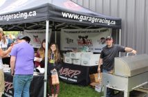 Dan Barkwell from Moose Delaney's was on hand to cook burgers and dogs for the approximately 1000 truck enthusiast who attended The Garage on Saturday. Together they were able to raise almost $3,000 for The Table Soup Kitchen.