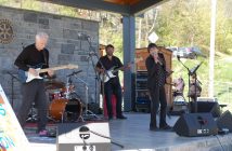The Leyanne Connolly Band was first up on the River Mill Park Bandshell
