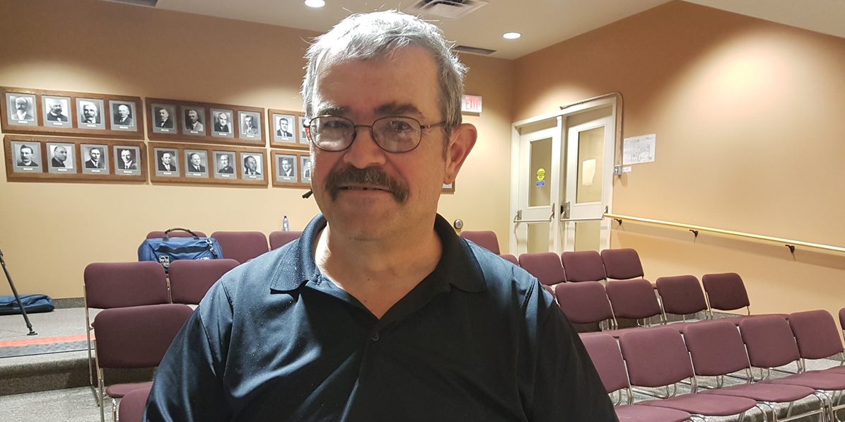 Peter Redwood was hired as the Town of Huntsville’s Downtown Parking Ambassador for 2017