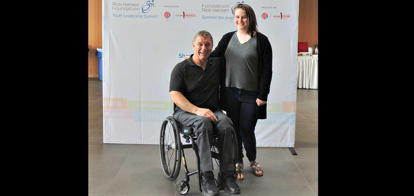 Rick Hansen and Olivia Luttrell (Photo: Laurie Luttrell)