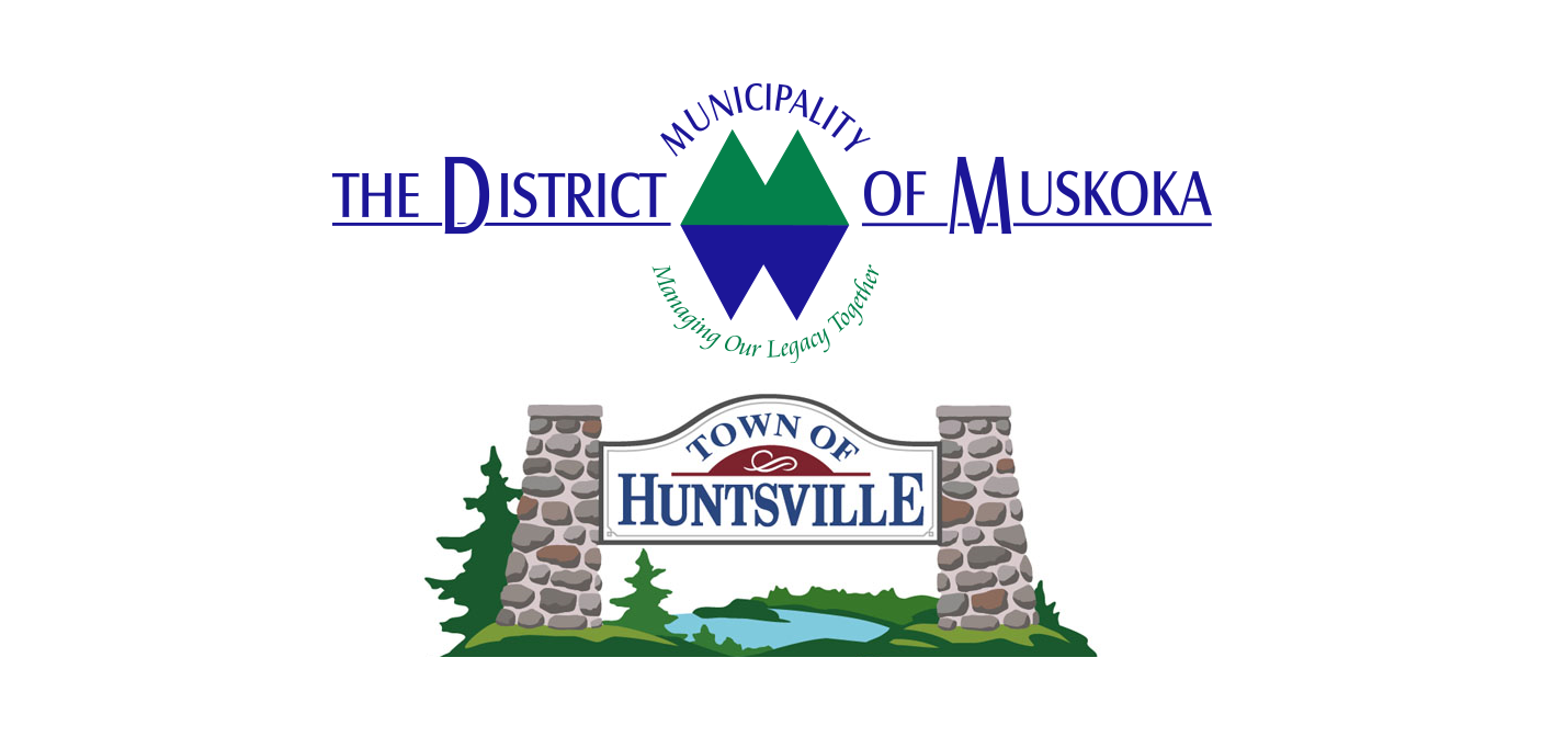 District of Muskoka Town of Huntsville header