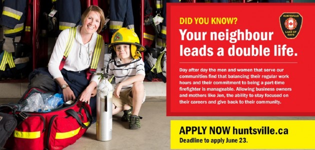 The Huntsville Lake of Bays Fire Department wants you!