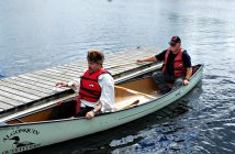 Dignitaries arrived to the First Nations, Métis and Inuit Celebration via canoes from Algonquin Outfitters