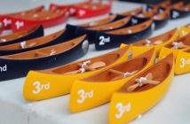 TriMuskokan medals are these charming canoes