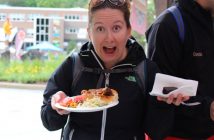 For Kate Aben, the bbq was the payoff for the early morning swim.
