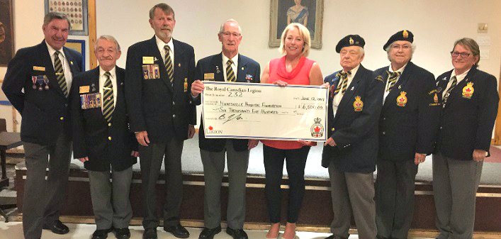 Legion donation to HHF