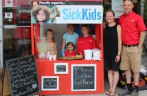 (From left) Ella McClung, Mya Wilson, Sofia Graham, Griffin Graham, Christine Barkey, and Mike Graham