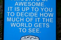 Motivational signs keep runner spirits up