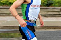Mark Sinnige leaves transition on his way to a fourth place finish