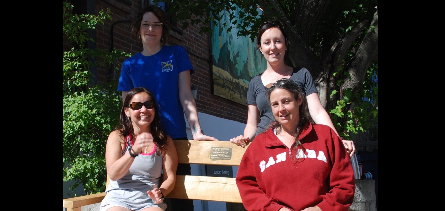 Two buddy benches, the brainchild of local mom Brittany Robbins, will be helping kids at Spruce Glen and V.K. Greer