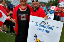 Kirsty Williamson and Matt Huddlestone represented the Algonquin Theatre's opening in 2005