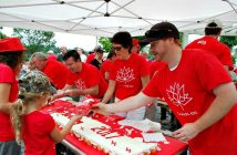 The party wouldn't be complete without cupcakes, served up by Town councillors and staff