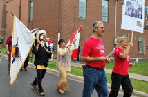 The Decades Parade travelled down Main Street and into River Mill Park