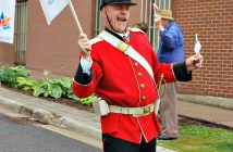 Captain George Hunt in a playful mood